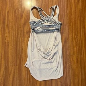 Lululemon pink and gray wild tank